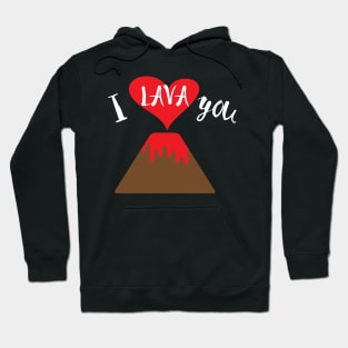 Cute & Funny I Lava You Volcano Valentine's Day Hoodie